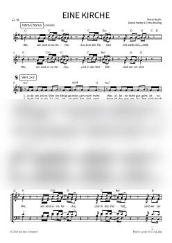 Preview: Eine Kirche - Chorsatz