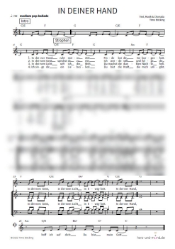 Preview: In deiner Hand - Chorsatz