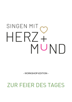 Workshopheft „ZUR FEIER DES TAGES“